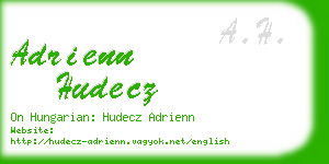 adrienn hudecz business card